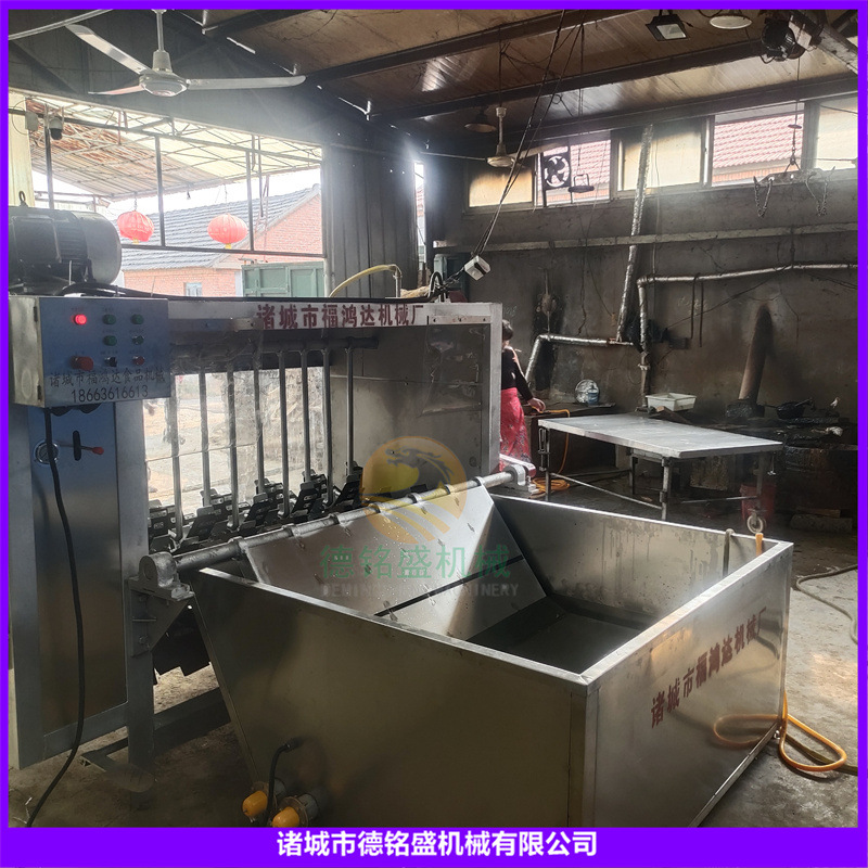 成套宰猪设备 连续式猪捞扒入料打毛机 烫猪毛打猪毛一体机