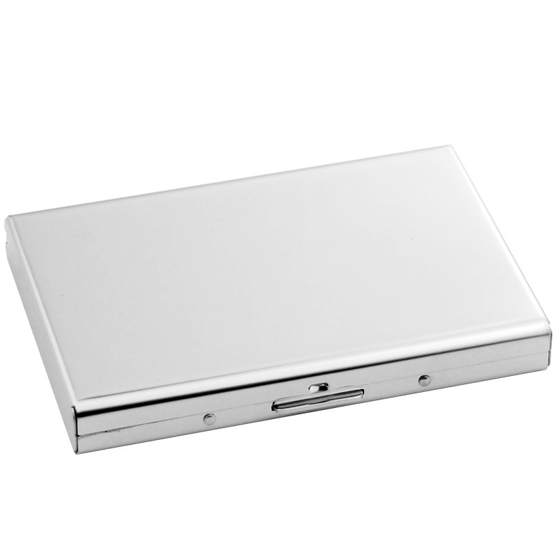 Fábrica al por mayor caliente de acero inoxidable titular de la tarjeta 6 ranuras de tarjeta de crédito bancaria caja de tarjeta de metal titular de la tarjeta de garantía de calidad
