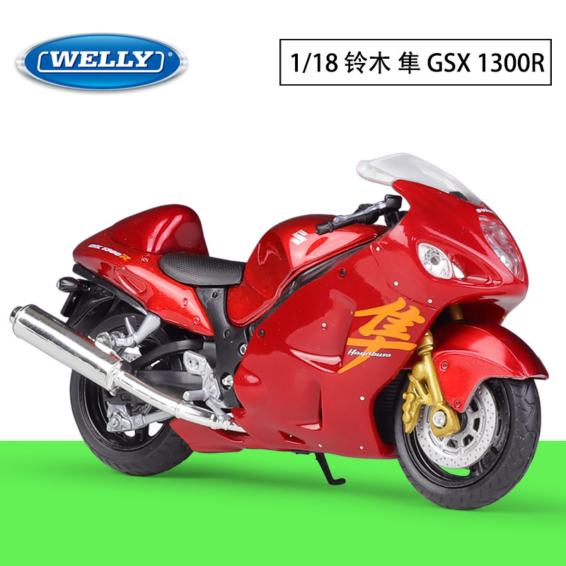 WELLY Willy 1:18 SUZUKI Falcon SUZUKI GSX 1300R simulation alloy motorcycle Heavy Machine car model