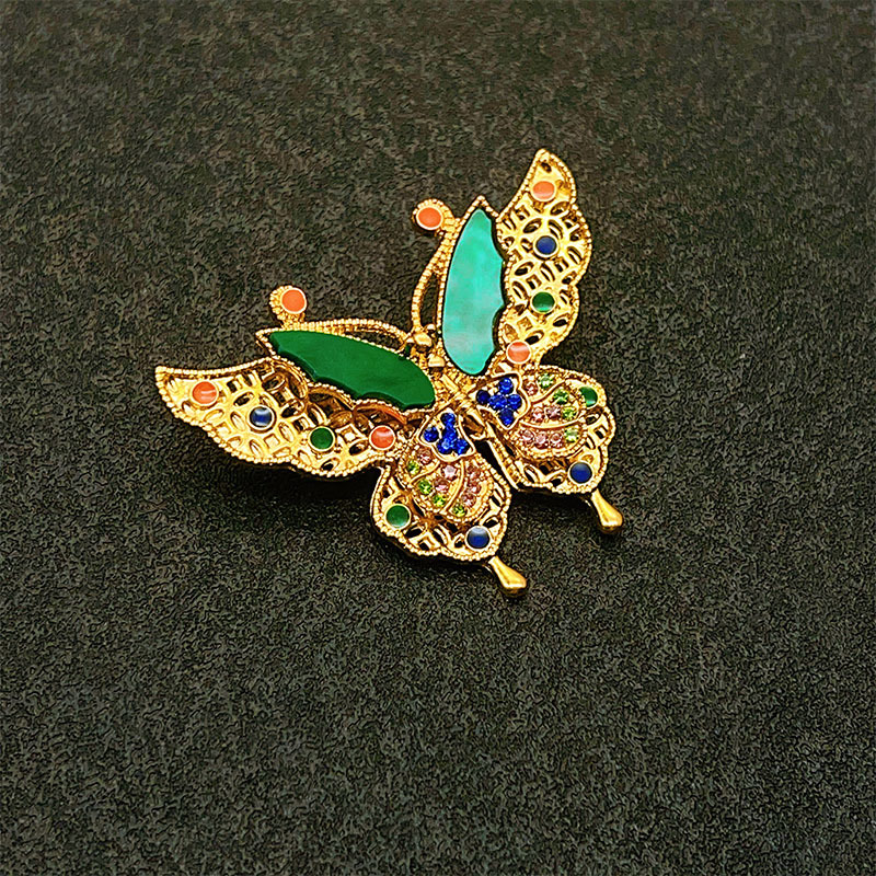 Retro Enamel Cut Out Butterfly Brooch, Classy Classy Corsage, Pressed Placket, Classy Niche Accessories Wholesale