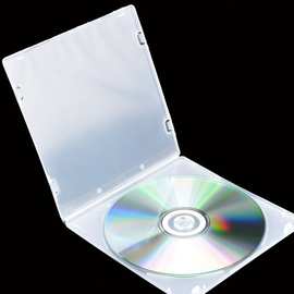 PP光盘盒不易碎cd盒12CM光碟盒可插封面dvd单片装收纳盒光碟盒