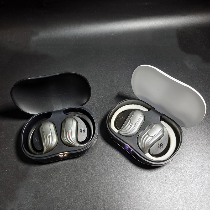 New Ows Wireless Bluetooth Headset Ear-Mounted Sports Non-In-Ear Tws Ultra-Long Battery Life Ear Wooden Box Packaging Bluetooth