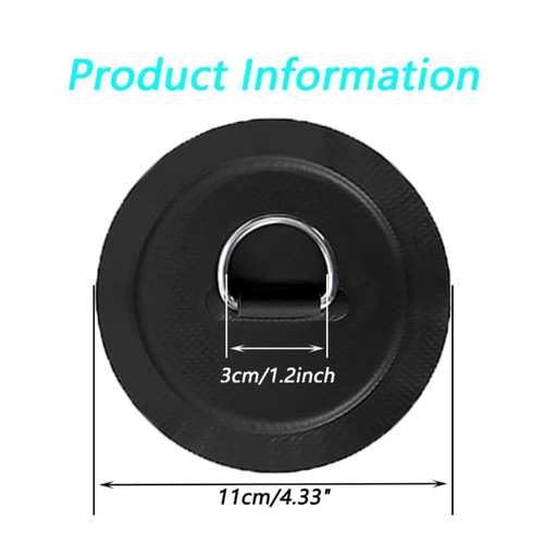 Inflatable boat safety rope buckle storage rope buckle kayaking stainless steel D-type buckle storage rope fixing buckle paddle board accessories