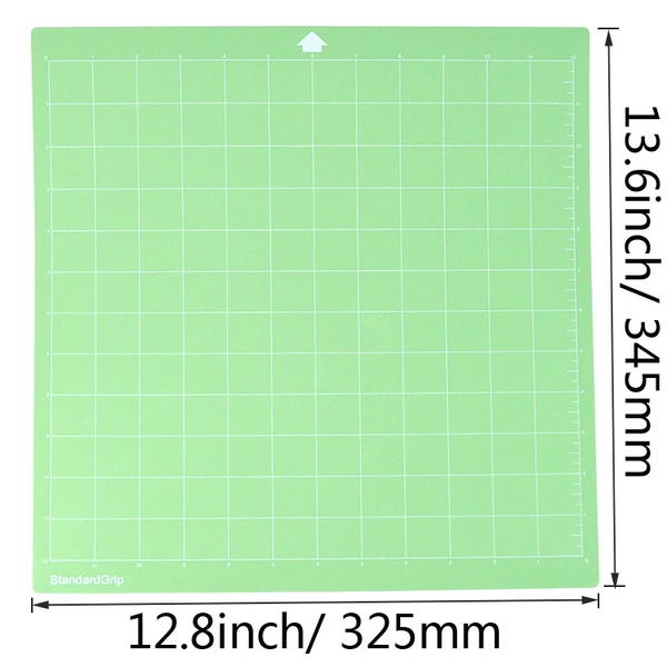 12*12 inches green, medium sticky, no holes, suitable for silhouette cameo
