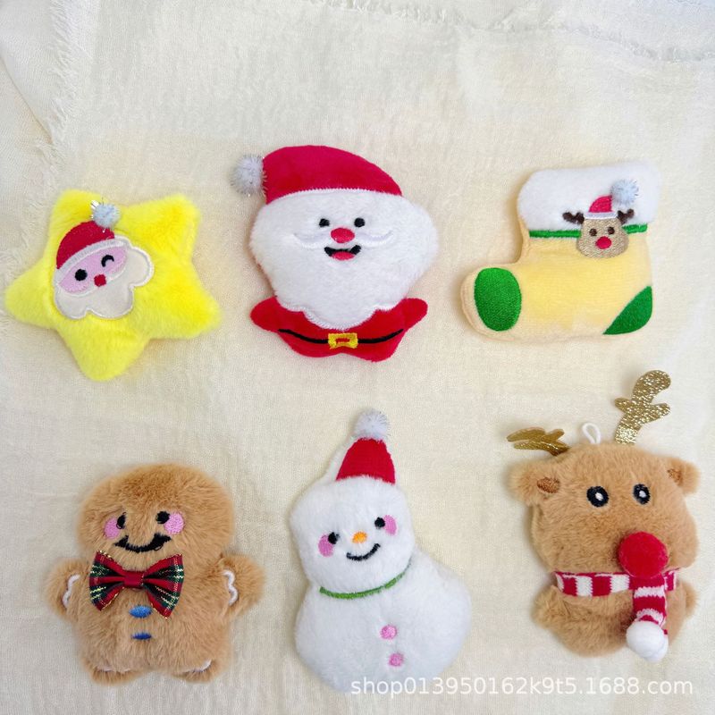 クリスマスデコレーション漫画風ぬいぐるみDIYアクセサリー飾りスカーフ雪だるまジンジャーブレッドマン靴帽子ヘアアクセサリーバッグ装飾品|undefined