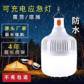 跨境led充电球泡露营灯户外节能停电usb防雨应急超长续航家用灯