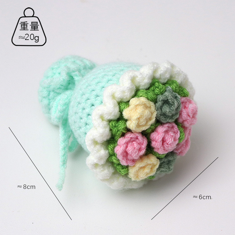 Yi mian bouquet of flowers aqua + color