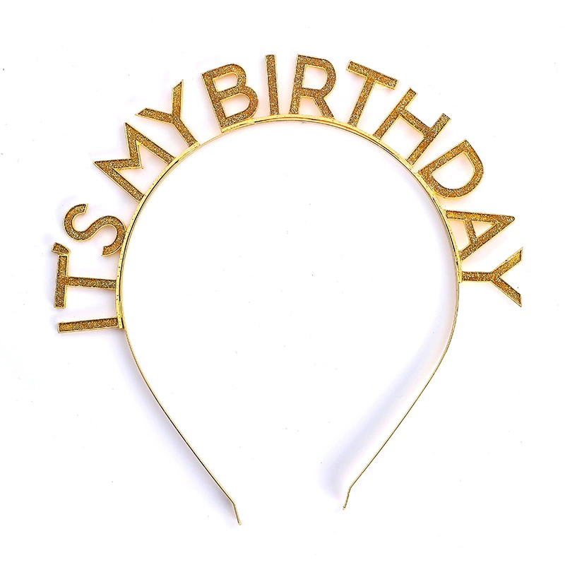 Праздничная повязка на голову IT'S MY BIRTHDAY, отметка молнии, радужная повязка на день рождения, корона тиара