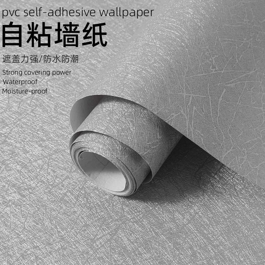 solid color self-adhesive wallpapers on wall