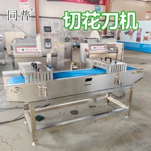 多功能切花机 鱿鱼鸡鸭胗牛皮羊宝变频调速双刀切花设备