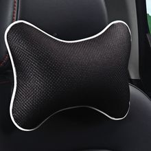 汽车头枕护颈枕车用靠枕单个车载腰靠垫车内抱枕座椅头靠亚麻用品