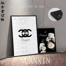 ins风感斗柜轻奢客厅入门玄关沙发摆挂画桌面摆台艺术装饰画