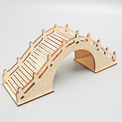 Tech Small DIY Wooden Arch Bridge Science Experiment Craft for Kids Elementary Students Science Invention Creative Handmade Materials