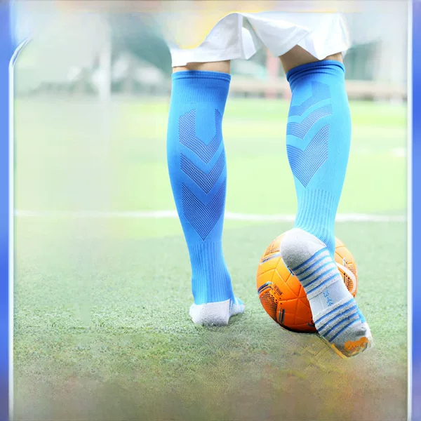 Antibacterial Football Socks with Towel Bottom, Shock-Absorbing, Breathable, Professional Training Socks, Non-Slip, Sweat-Absorbing, Solid Color Long Sports Socks Wholesale