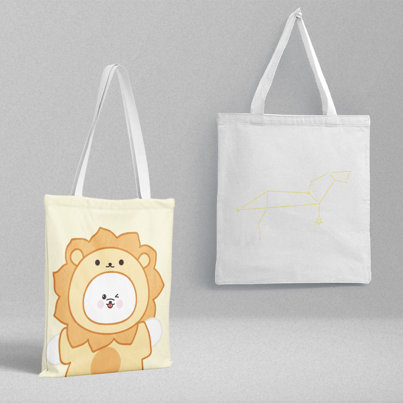 Leo Canvas Bag 36x 39cm PP Bag Packing Constellation Peripheral School Bag Handbag Shoulder Bag Shopping Bag Leo Canvas Bag 36x 39cm PP Bag Packing Constellation Peripheral School Bag Handbag Shoulder Bag Shopping Bag