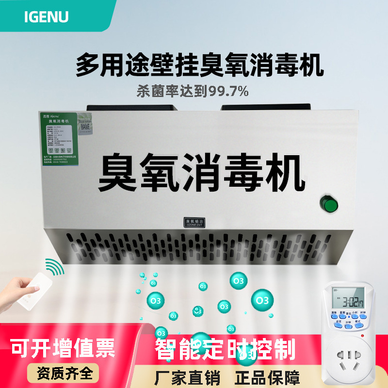 Wall-mounted ozone generator garbage room deodorization equipment air purification food factory workshop ozone disinfection machine