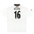 98-99 White Man L Away Short Sleeve + #16