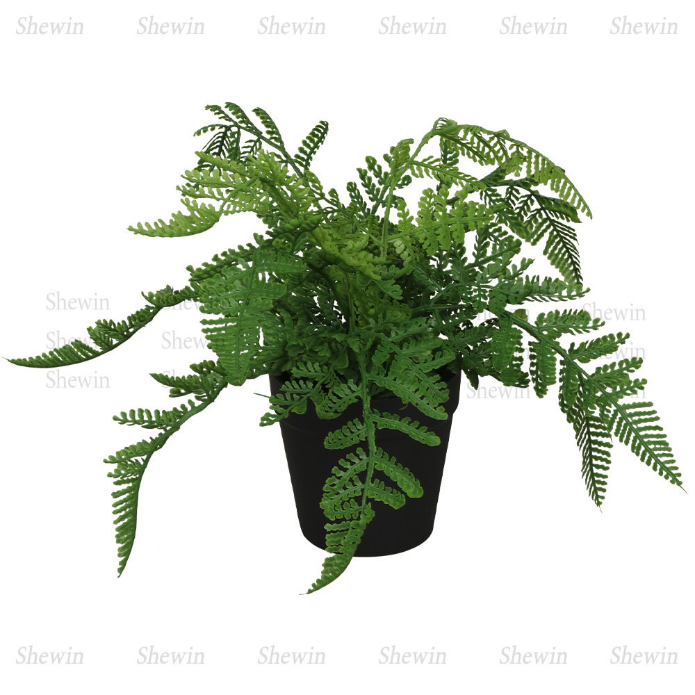 Nuevo estilo realista sensación de mano hoja de bambú imitación de maceta transfronteriza decoración interior decorativa plantación verde decoración artificial bonsai