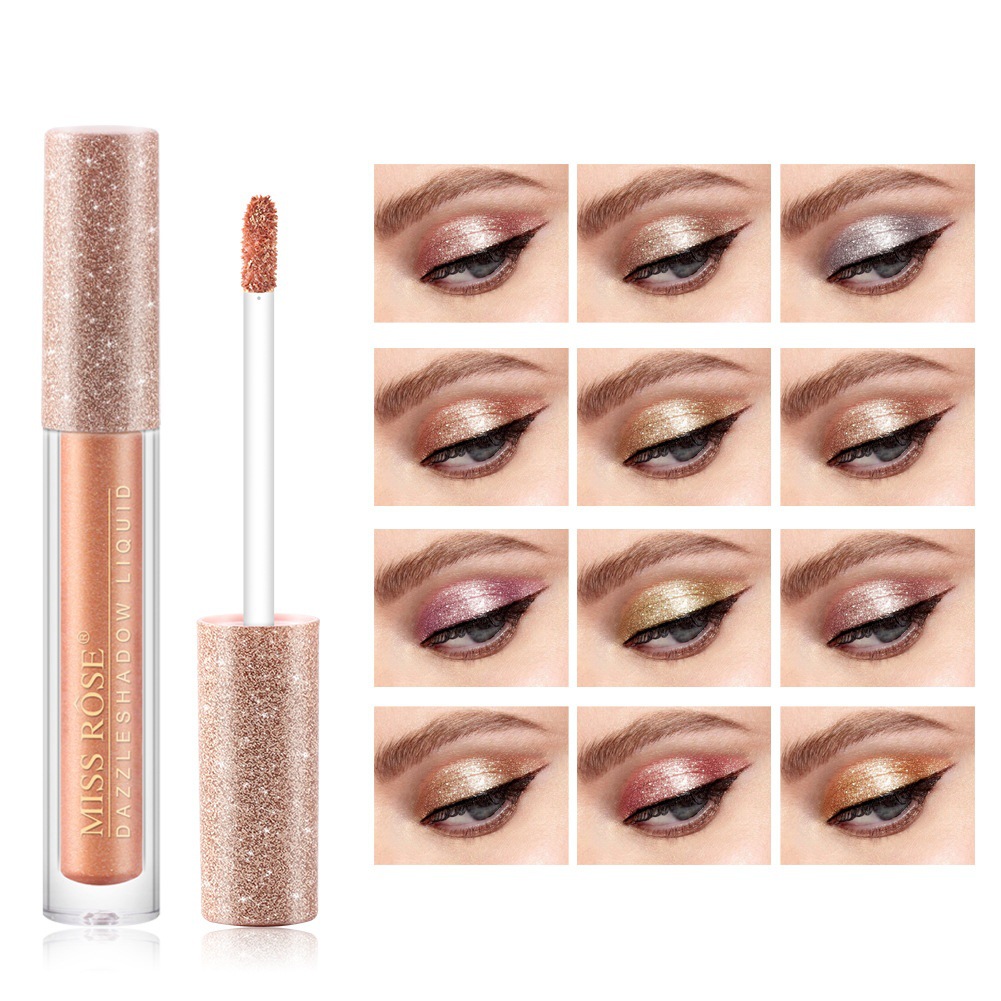 missrose Glitter Flashes Liquid Eyeshadow Broken Diamond Fine Flash Monochrome Liquid Eyeshadow Shining Eye Brightening