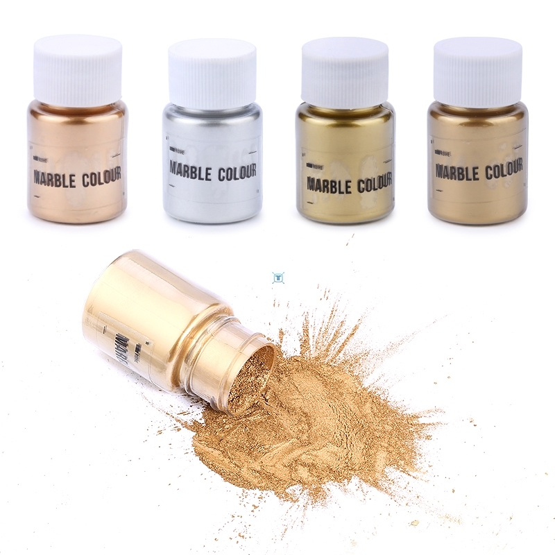 4 colors 25ML Metallic Glitter Powder Fo...