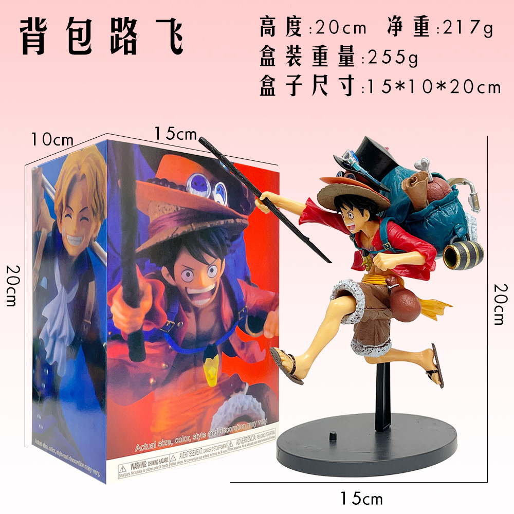 Figura de Anime de One Piece, Modelo de Luffy Corriendo con Sombrero de Paja del País de Wano, Diseño en Caja, Venta al por Mayor
