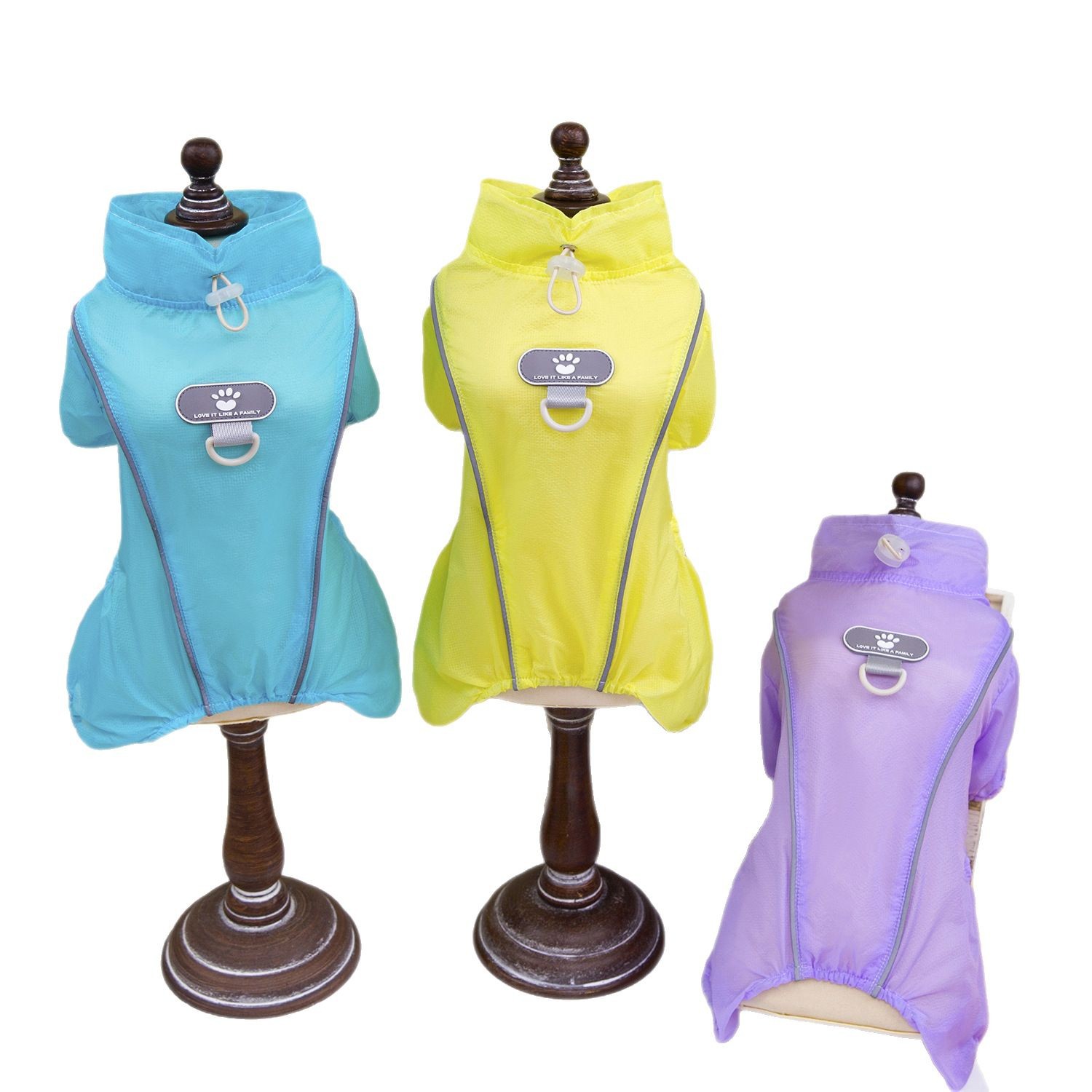 Reflective Mosquito Proof Sun Protective Pet Clothing For Dogs UV Protective Polyester Fabric Easy To Wash_voghion.com