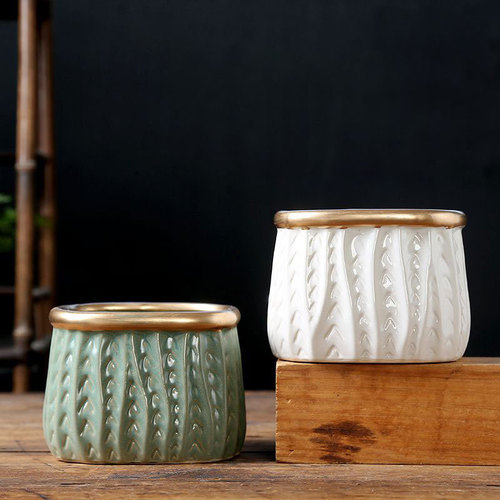 Pottery pot for succulent plants, creative small plant pot, wholesale manufacturer direct sale, ceramic flower pot
