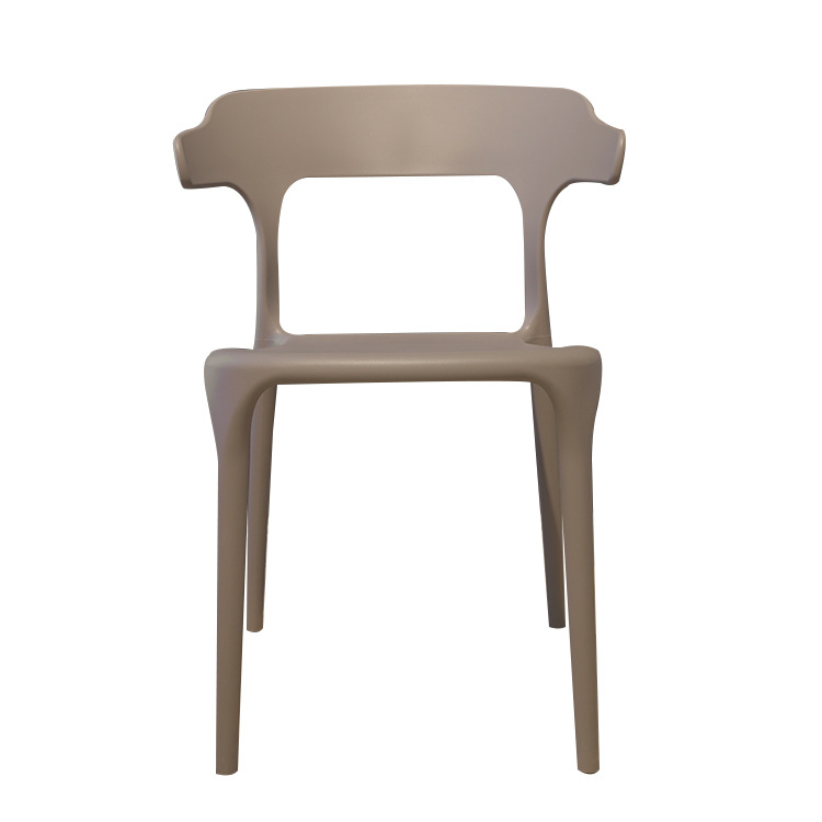 Silla de comedor de diseño nórdico simple sala de estar reposabrazos casera silla de maquillaje comercial PP moldeado por inyección de plástico respaldo taburetes image 6