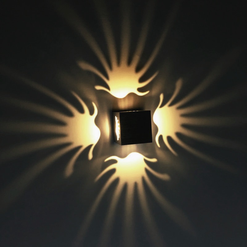 Lámpara de pared de doble cabeza simple pasillo Lámpara decorativa de pared LED lámpara de noche lámpara de dormitorio lámpara de aluminio lámpara de interior creativa abierta