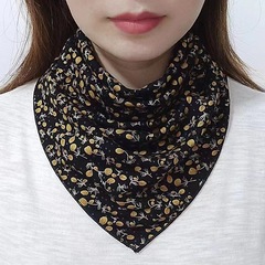 Women's Autumn/Winter Thin Cervical Collar Scarf, Fashionable and Versatile Neck Warmer with Fake Collar, Triangular Scarf