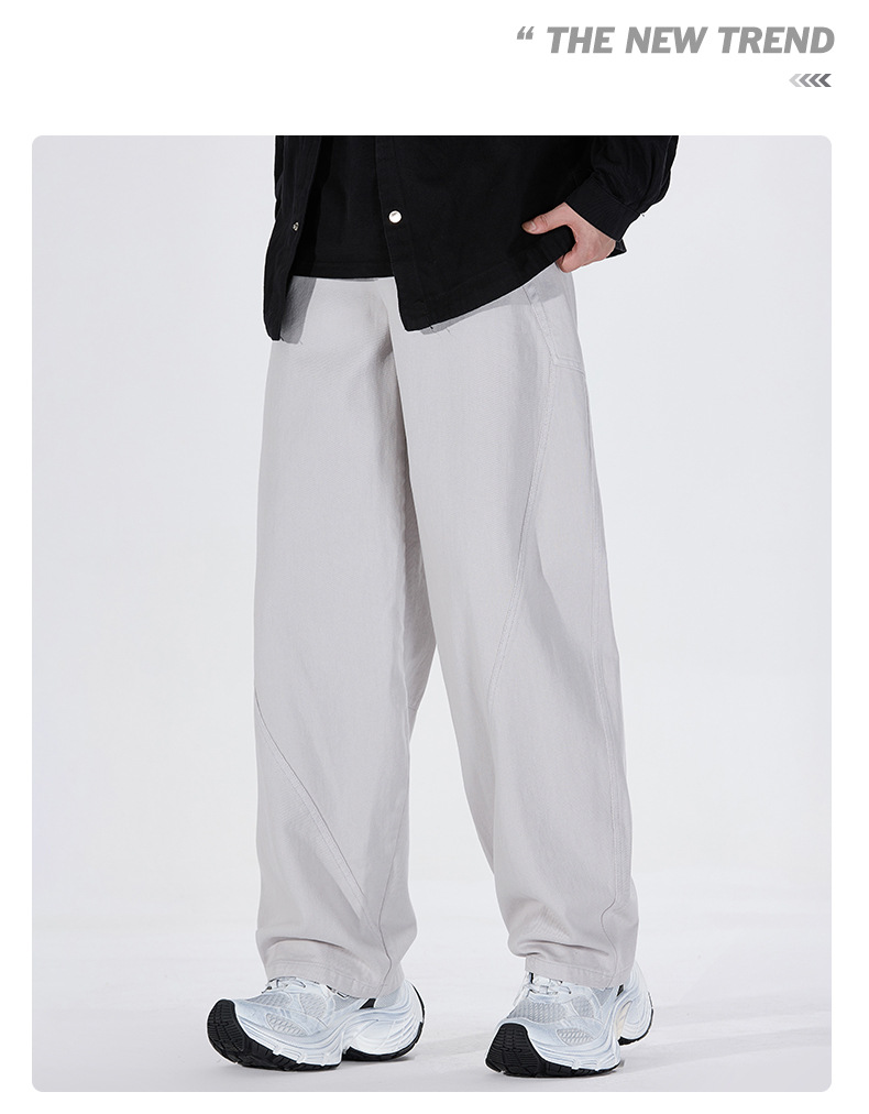 Herrenbekleidung Herrenbekleidung 2024 Retro Freizeithose Herbst und Winter Multi Pocket Workwear Loose Scimitar Pants Herrenhose_voghion.com