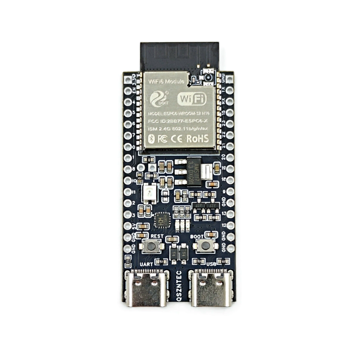 Плата ядра ESP32-C6-N16, ESP32-C6-DevKitC-1, Wi-Fi 6, BLE, Zigbee