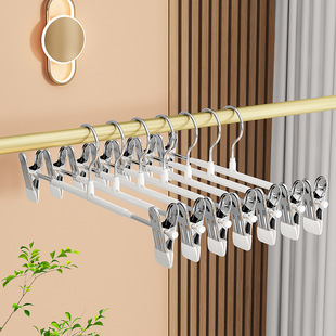 Trousers, hanger, non-slip storage system for home use stainless steel