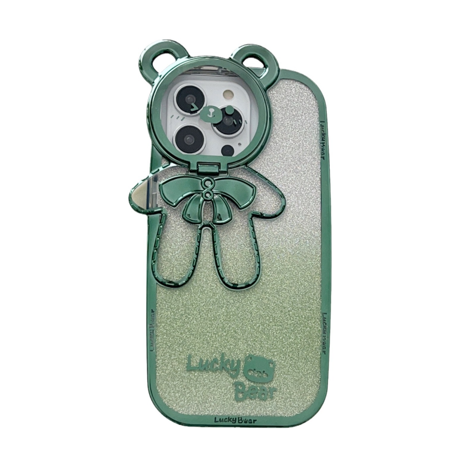 Lucky Bear Phone Case For Iphone 15 And 14 With Lens Protection_voghion.com