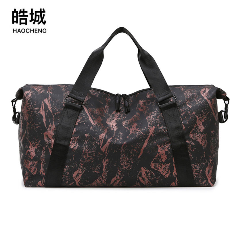 Nueva bolsa de viaje portátil de expansión ligera para viajes de negocios de corta distancia, bolsa de almacenamiento de fitness deportivo de separación seca y húmeda de gran capacidad para mujeres