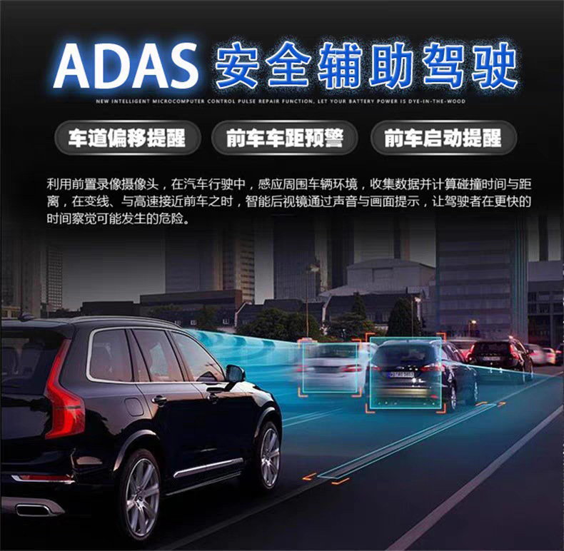 New 360-Degree Panoramic Driving Recorder 4K High-Definition Four-Recording Anti-Scratch Car Blind Spot Monitoring 24-Hour Video Bsd