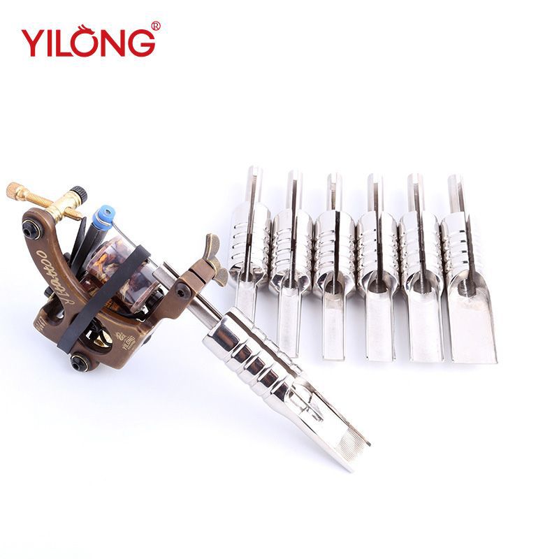 异龙纹身器材 马达机器手柄 304不锈钢19F大排手柄大排纹身针可用