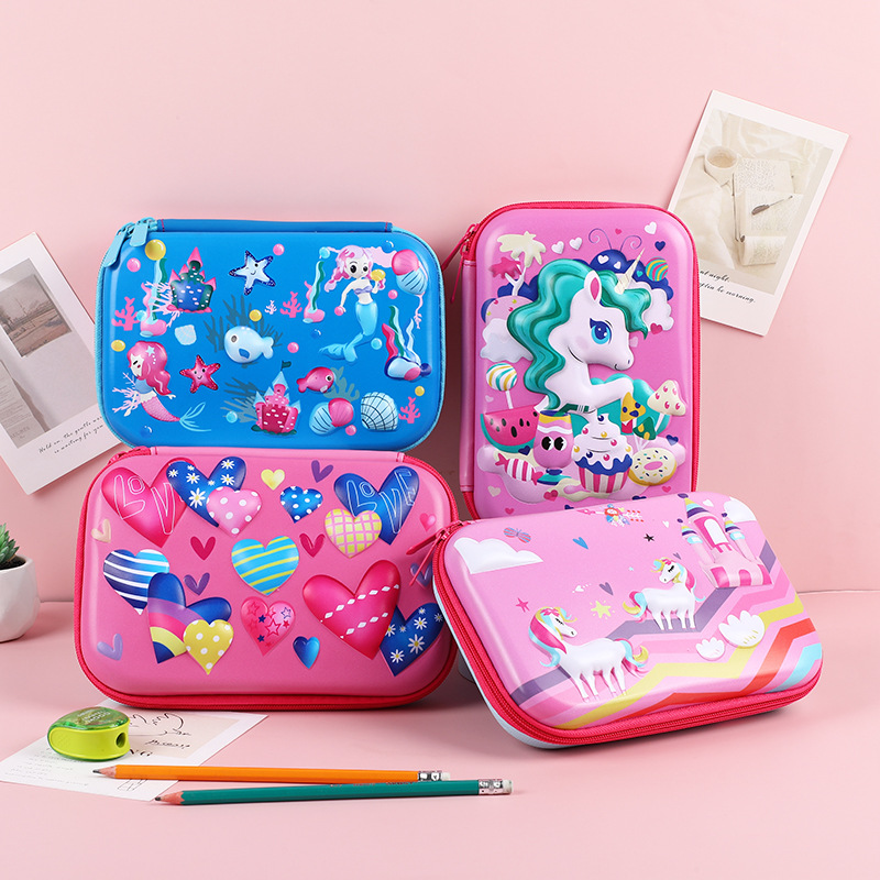 Waterproof three dimensional pencil case