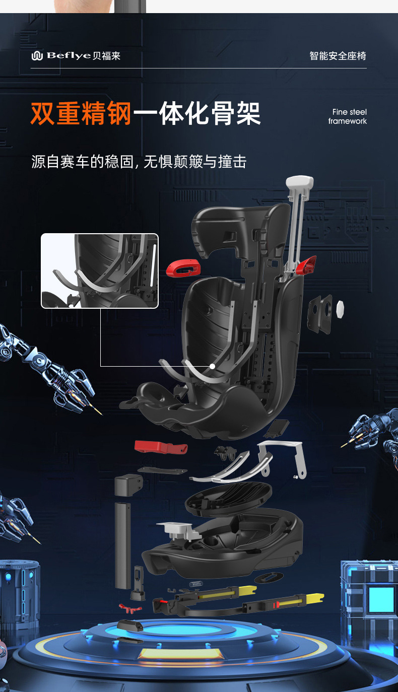Child Safety Seat for Car, Suitable for Babies Aged 0-12 Years, 360-Degree Rotating Simple Seat, Universal Model for Infants