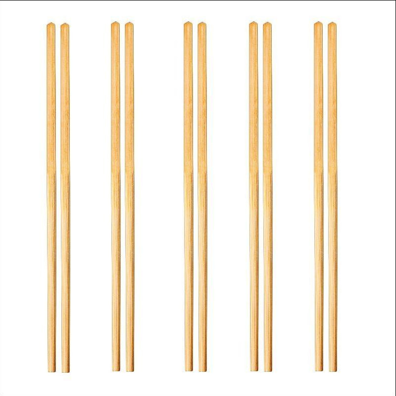 Palillos de bambú al por mayor Plaza de la moda nacional palillos chinos por encima y por debajo de Ronda chino tradicional Cabeza Cuadrada restaurante vajilla palillos