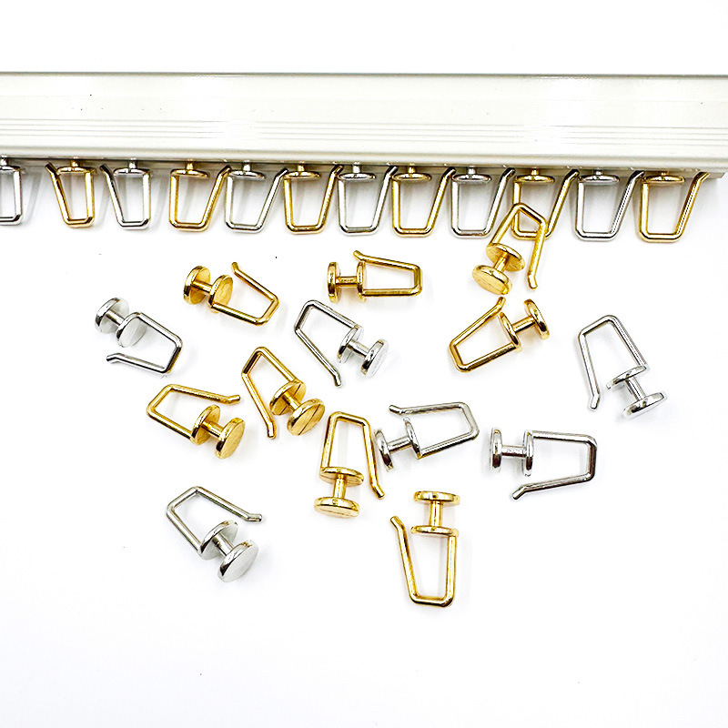 Curtain Metal Pulley Hooks, Old-Style Track Accessories, Straight Track, Curved Track, Sliding Track, Square Track, Door Curtain Hooks