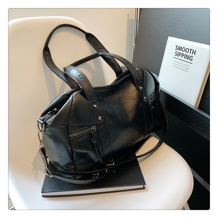 European and American cross-border fashion women's bag 2024 Spring new women's handbag, single-shoulder crossbody bag, simple tote bag undefined