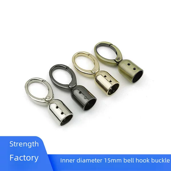 Wholesale metal screw bell hook buckle bag shoulder strap leather bag hand strap Bell luggage hardware accessories dog buckle