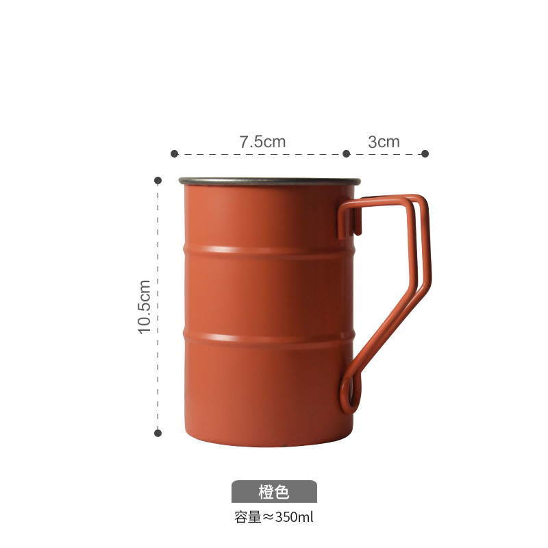 304 taza de acero inoxidable al aire libre creativo taza de camping Morandi color conveniente taza de agua barbacoa camping taza de comedor