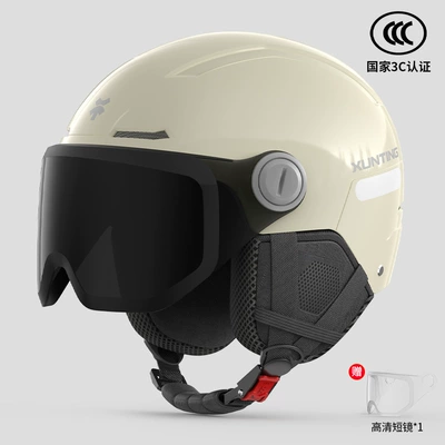 Motosiklet kaskı (dəbilqə) | Helmet for Women - 3c-large-size-apricot-sunscreen-short-glasses-windproof-ear-protection-free-hd-short-glasses
