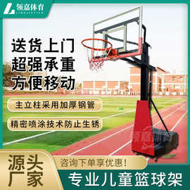成人家用室内儿童篮球架移动升降可调节篮球架青少年比赛篮球架
