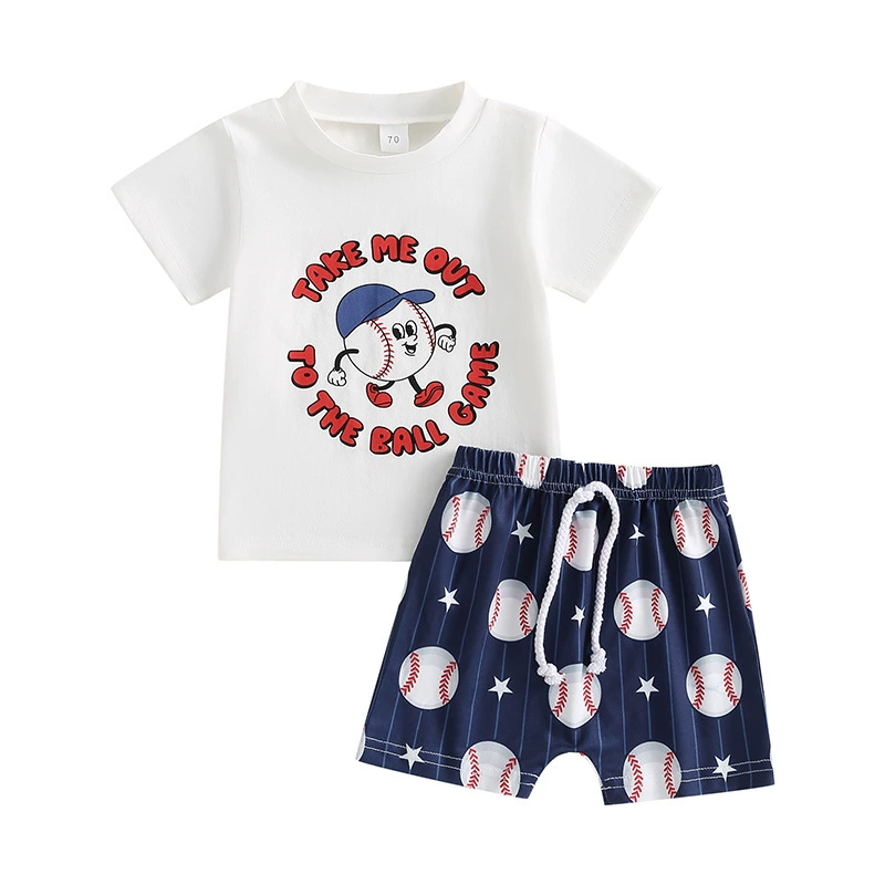 Summer baseball set for early age, with short sleeve