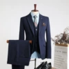 Tibetan blue double buckle (suit+vest+trousers)