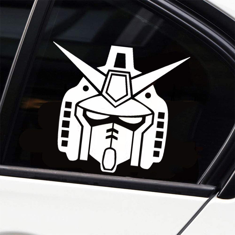 个性创意高达汽车电动车摩托车贴纸油箱盖车身装饰车贴日系反光贴