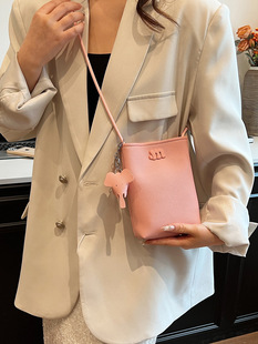 Solid color universal polyurethane one-shoulder bag, shoulder bag, high-quality style